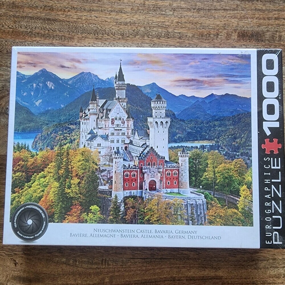 Eurographics Neuschwanstein Castle 1000 Piece Jigsaw Puzzle Multicolor Landscape